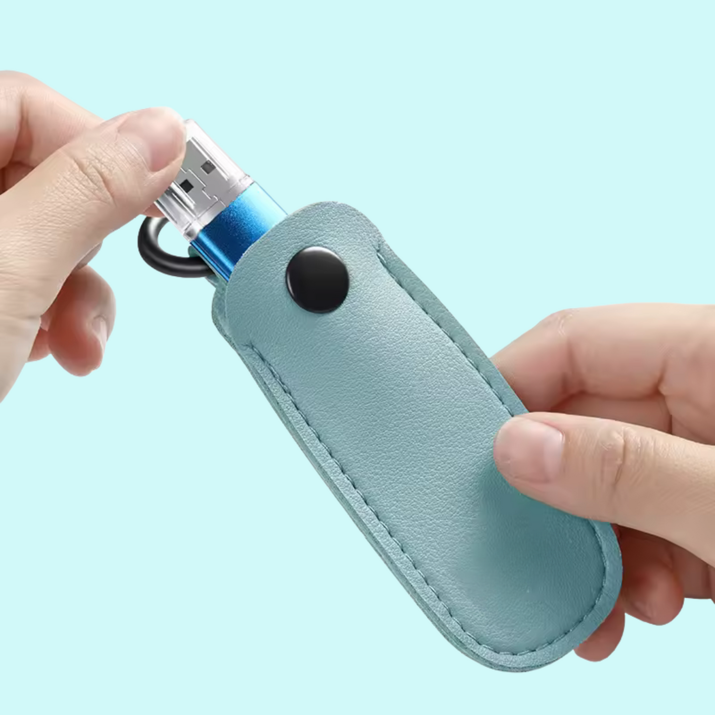 SnapCase™ – SnapStick sicher aufbewahrt